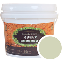 바른황토 바르는 천연황토벽지 자연정원 페인트 4L, 연초록, 1개