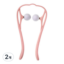 스토리빙 골프공 목 어깨 마사지기, 2개, 핑크