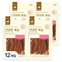 굿데이 건강한육포 반려견 간식, 오리가슴살 트위스트 맛, 12개입