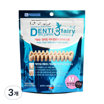 포켄스 덴티페어리 강아지 덴탈껌 M, 기능성 양치껌, 3개