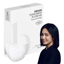 비앙브리제 프리미엄 비말차단 마스크 성인용 KF-AD 대형, 10개입, 1개, 화이트