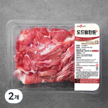도드람한돈 앞다리 불고기용 1등급 (냉장), 1kg, 2개