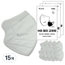 이픽 돔마스크 교체형 MB 필터 화이트 L, 10개입, 15개