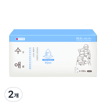 자우버 수애 손소독 티슈 실속형, 100개입, 2개