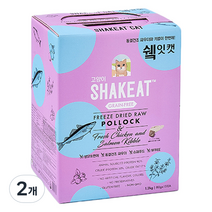 쉨잇 캣 전연령 파우치 박스 북어 건식사료 15p, 1.2kg, 생선, 2개