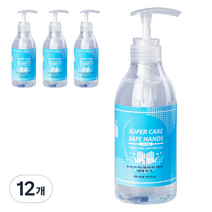 슈퍼케어 세이프 핸즈 손소독젤 펌프형, 500ml, 12개