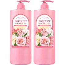 부케가르니 실크 케라틴 샴푸 플라워퍼퓸, 1500ml, 2개
