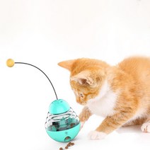 제이라이프 오뚝이 고양이 낚싯대, 블루, 1개