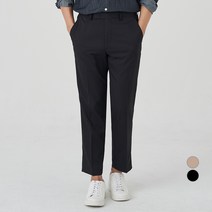 캐럿 테이퍼드 히든 밴딩 구김적은 스판 슬랙스