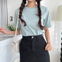 투데이앤룩 여성용 데일리 반팔 티셔츠