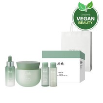한율 어린 쑥 수분진정 크림 앰플 2종 + 쇼핑백, 1세트