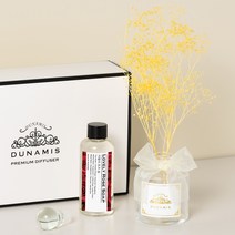 뒤나미스 벚꽃 디퓨저 + 노랑 장식 하얀색 용기, 6 러블리 로즈솝