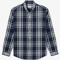 라코스테 남성용 플란넬 멀티 체크 셔츠 CH888E-51N