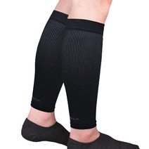 크로커다일 종아리 슬리브 CD258 2p 세트, 블랙