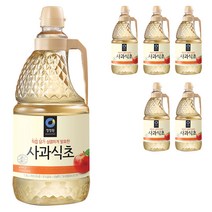 대상 청정원 사과식초, 1.8L, 6개