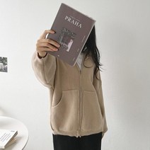 whomoon 여성용 루즈핏 니트 점퍼 #66020