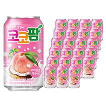 코코팜 피치핑크 복숭아, 340ml, 24개 상품 사진