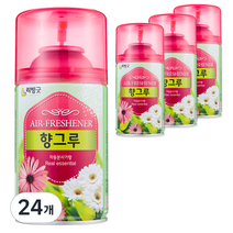 리빙굿 향그루 자동분사기 본품, 280ml, 24개, 후로랄향