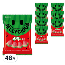롯데제과 수박바 젤리, 56g, 48개