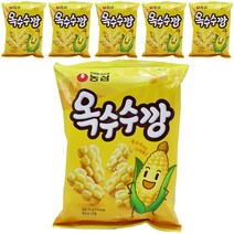 농심 옥수수깡 과자, 70g, 6개
