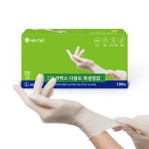 애니가드 라텍스 장갑 대형 VL400, 100개입, 1개