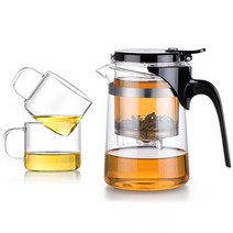 사마도요 내열유리 티포트세트 SAG-08, 1세트, 티포트 500ml + 찻잔 150ml x 2p