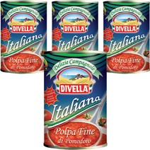 디벨라 DIVELLA 토마토통조림 400g, 폴파파인 토마토, 4개