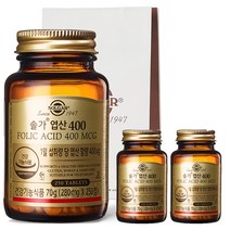 솔가 엽산 400 250정 + 쇼핑백, 3개