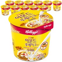 켈로그 아몬드 컵 시리얼, 30g, 12개