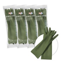 러버랩 고무장갑 대, 어반그린, 5개