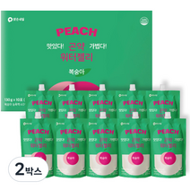 맑은내일 곤약 워터젤리 복숭아, 1300g, 2박스
