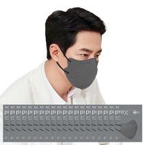 아에르 프로 X 마스크, 50개, 그레이