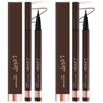 립힙 리퀴드 아이라이너 0.6g, 브라운, 2개