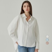 ELLE PARIS 베이직 루즈핏 코튼 셔츠