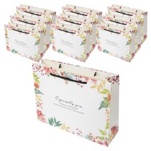 리드홈 블라썸 코팅 쇼핑백 중, 혼합색상, 10개