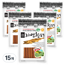 코코브라운 자연황태 져키 강아지 간식 80g, 황태 + 단호박 혼합맛, 15개