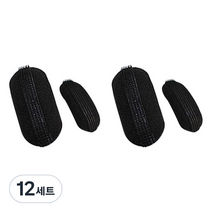 마이다락 시크릿 헤어뽕, 블랙, 12세트