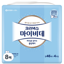 마이비데 화장실용 물티슈 캡형, 46매, 8개