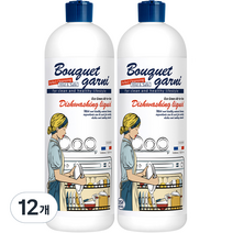 부케가르니 에코 그린 액체 식기세척기 세제, 1000ml, 12개