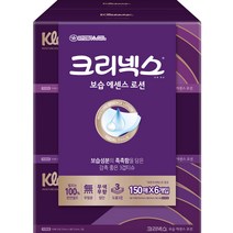 크리넥스 보습에센스 로션 천연펄프 미용티슈 3겹, 6개입, 1팩