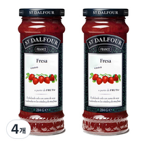 샹달프 과일잼 딸기, 284g, 4개