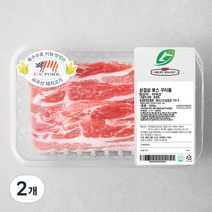 미트엔조이 미국산 삼겹살 로스 구이용 (냉장), 500g, 2개