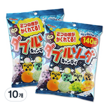 카바야 더블 소다향 캔디, 140g, 10개