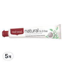 레드씰 내추럴 SLS free 치약, 110g, 5개