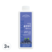 서울팩토리 리얼 블루베리 베이스, 3개, 1.2kg