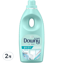 다우니 섬유유연제 실내건조 프레시 클린 자스민향, 1L, 2개