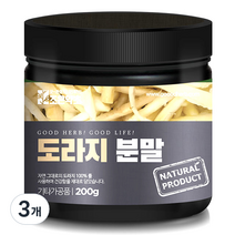 조은약초 도라지 분말, 3개, 200g