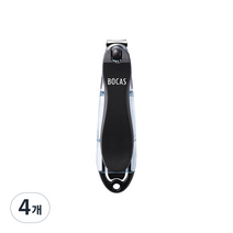 보카스 파일 삽입형 회전 손톱깎이 NC-3020F, 블랙, 4개