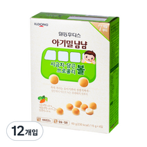 일동후디스 아기밀 냠냠 시금치 당근 브로콜리볼 7개월부터 15g, 12개입, 시금치 + 당근 + 브로콜리 혼합맛