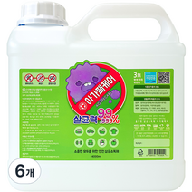 아가페케어 올인원 살균소독수, 6개, 4L